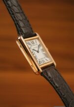 Cartier Tank Medium Size 2023 Rosegold Hardware With Blue Sapphire Crown - Image 3