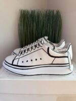 Alexander Mcqueen Black And White Outline Size 42 - Image 5