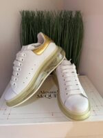 Alexander Mcqueen Gold And White Color Larry Leather Size 37 - Image 4